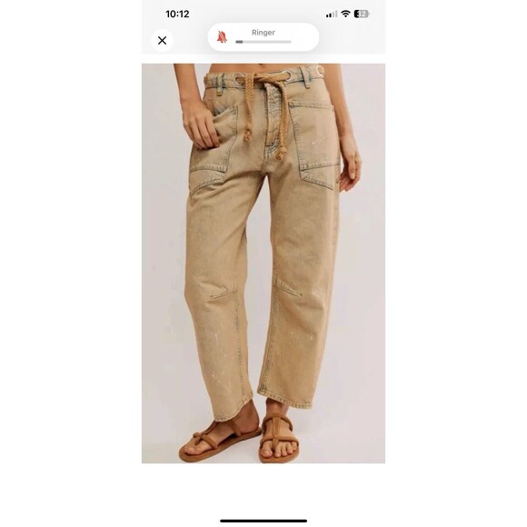 We The Free Tan Wide Leg Jeans - Picture 8 of 13